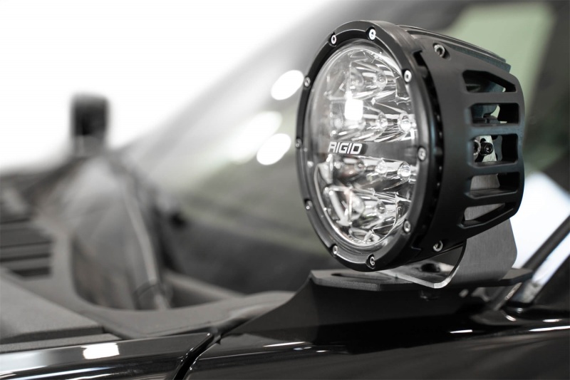 Ford F150 Ditch Light Brackets - Driver/Passenger Side - Addictive Desert Designs - 2-Stage Hammer Black Powder Coat - Black - `21-`27